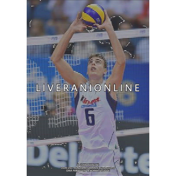 2016.07.17 Krakow Siatkowka mezczyzn Liga Swiatowa 2016 Finaly mech o 3 miejsce Francja - Wlochy N/z Simone Giannelli (ITA) Foto Lukasz Laskowski / PressFocus 2016.07.17 Men Volleyball World League Finals 3rd place game France vs Italy Simone Giannelli (ITA) Credit: Lukasz Laskowski / PressFocus / NEWSPIX.PL --- Newspix.pl/ AGENZIA ALDO LIVERANI SAS - ITALY ONLY - EDITORIAL USE ONLY- FRANCIA - ITALIA Volley Men World League 2016 - FINAL SIX ( 3-4 POSTO ) CRACOVIA POLONIA 17/07/2016