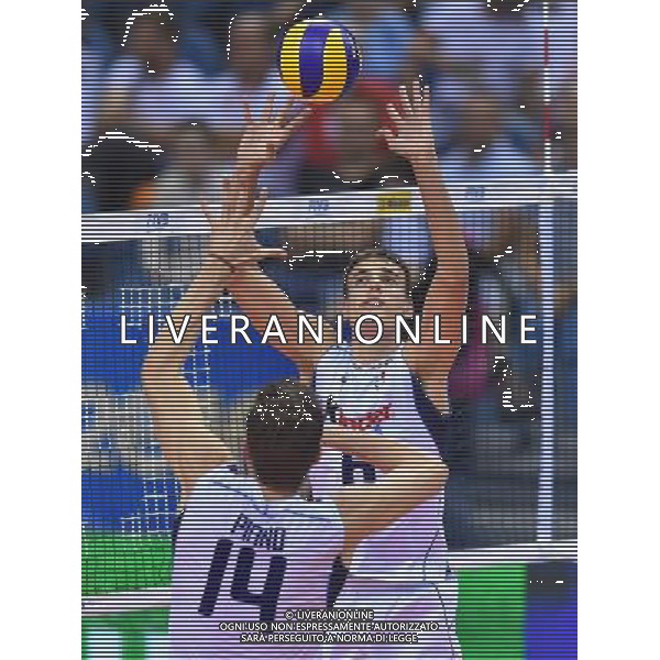 2016.07.17 Krakow Siatkowka mezczyzn Liga Swiatowa 2016 Finaly mech o 3 miejsce Francja - Wlochy N/z Simone Giannelli (ITA) Foto Lukasz Laskowski / PressFocus 2016.07.17 Men Volleyball World League Finals 3rd place game France vs Italy Simone Giannelli (ITA) Credit: Lukasz Laskowski / PressFocus / NEWSPIX.PL --- Newspix.pl/ AGENZIA ALDO LIVERANI SAS - ITALY ONLY - EDITORIAL USE ONLY- FRANCIA - ITALIA Volley Men World League 2016 - FINAL SIX ( 3-4 POSTO ) CRACOVIA POLONIA 17/07/2016