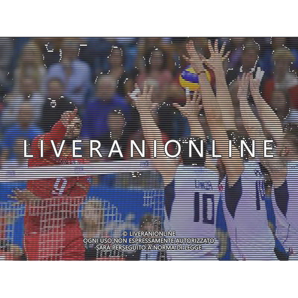 2016.07.17 Krakow Siatkowka mezczyzn Liga Swiatowa 2016 Finaly mech o 3 miejsce Francja - Wlochy N/z Earvin Ngapeth (FRA) Foto Lukasz Laskowski / PressFocus 2016.07.17 Men Volleyball World League Finals 3rd place game France vs Italy Earvin Ngapeth (FRA) Credit: Lukasz Laskowski / PressFocus / NEWSPIX.PL --- Newspix.pl/ AGENZIA ALDO LIVERANI SAS - ITALY ONLY - EDITORIAL USE ONLY- FRANCIA - ITALIA Volley Men World League 2016 - FINAL SIX ( 3-4 POSTO ) CRACOVIA POLONIA 17/07/2016