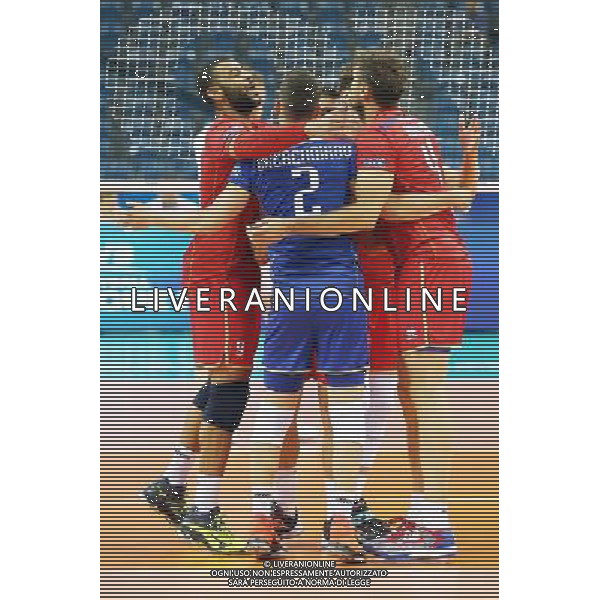 2016.07.17 KRAKOW - TAURON ARENA LIGA SWIATOWA SIATKOWKA MECZ O 3 MIEJSCE FRANCJA - WLOCHY NZ FRANCJA FOT LUKASZ WIESZALA / FOKUSMEDIA / NEWSPIX.PL --- Newspix.pl/ AGENZIA ALDO LIVERANI SAS - ITALY ONLY - EDITORIAL USE ONLY- FRANCIA - ITALIA Volley Men World League 2016 - FINAL SIX ( 3-4 POSTO ) CRACOVIA POLONIA 17/07/2016