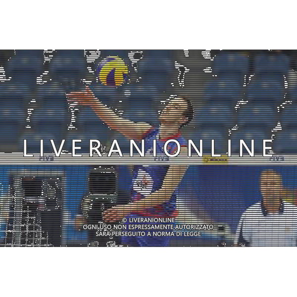 17.07.2016 KRAKOW TAURON ARENA UL. LEMA 7 ( POLAND ) SIATKOWKA MEZCZYZN ( MEN\'S VOLLEYBALL ) FINAL LIGI SWIATOWEJ 2016 - FINAL SIX ( FIVB WORLD LEAGUE FINALS KRAKOW 2016 ) MECZ FINALOWY SERBIA - BRAZYLIA ( FINALS GAME 1-2 PLACES GAME SERBIA - BRAZIL) NZ NARKO IVOVIC FOTO JAKUB PIASECKI / CYFRASPORT / NEWSPIX.PL --- Newspix.pl/ AGENZIA ALDO LIVERANI SAS - ITALY ONLY - EDITORIAL USE ONLY- SERBIA - BRASILE Volley Men World League 2016 - FINAL SIX (FINALE ) CRACOVIA POLONIA 17/07/2016