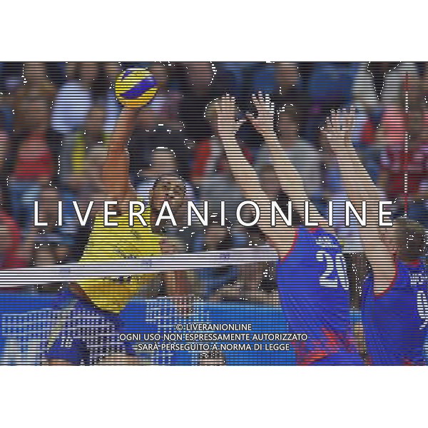 2016.07.17 Krakow Siatkowka mezczyzn Liga Swiatowa 2016 Finaly final Serbia - Brazylia N/z Ricardo Lucarelli Santos De Souza (BRA) Foto Lukasz Laskowski / PressFocus 2016.07.17 Krakow Men Volleyball World League Finals final game Serbia vs Brazil Ricardo Lucarelli Santos De Souza (BRA) Credit: Lukasz Laskowski / PressFocus / NEWSPIX.PL --- Newspix.pl/ AGENZIA ALDO LIVERANI SAS - ITALY ONLY - EDITORIAL USE ONLY- SERBIA - BRASILE Volley Men World League 2016 - FINAL SIX (FINALE ) CRACOVIA POLONIA 17/07/2016