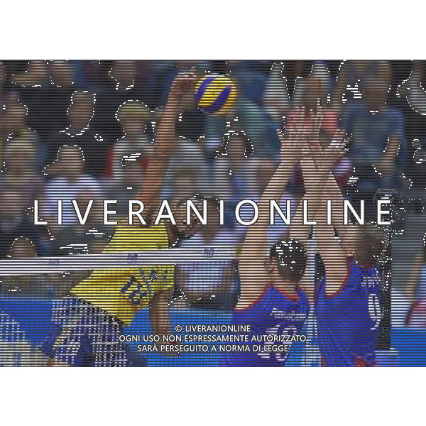 2016.07.17 Krakow Siatkowka mezczyzn Liga Swiatowa 2016 Finaly final Serbia - Brazylia N/z Ricardo Lucarelli Santos De Souza (BRA) Foto Lukasz Laskowski / PressFocus 2016.07.17 Krakow Men Volleyball World League Finals final game Serbia vs Brazil Ricardo Lucarelli Santos De Souza (BRA) Credit: Lukasz Laskowski / PressFocus / NEWSPIX.PL --- Newspix.pl/ AGENZIA ALDO LIVERANI SAS - ITALY ONLY - EDITORIAL USE ONLY- SERBIA - BRASILE Volley Men World League 2016 - FINAL SIX (FINALE ) CRACOVIA POLONIA 17/07/2016