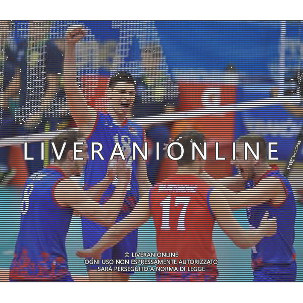 2016.07.17 Krakow Siatkowka mezczyzn Liga Swiatowa 2016 Finaly final Serbia - Brazylia N/z Marko Ivovic (SRB) Marko Podrascanin (SRB) Nikola Jovovic (SRB) Foto Lukasz Laskowski / PressFocus 2016.07.17 Krakow Men Volleyball World League Finals final game Serbia vs Brazil Marko Ivovic (SRB) Marko Podrascanin (SRB) Nikola Jovovic (SRB) Credit: Lukasz Laskowski / PressFocus / NEWSPIX.PL --- Newspix.pl/ AGENZIA ALDO LIVERANI SAS - ITALY ONLY - EDITORIAL USE ONLY- SERBIA - BRASILE Volley Men World League 2016 - FINAL SIX (FINALE ) CRACOVIA POLONIA 17/07/2016