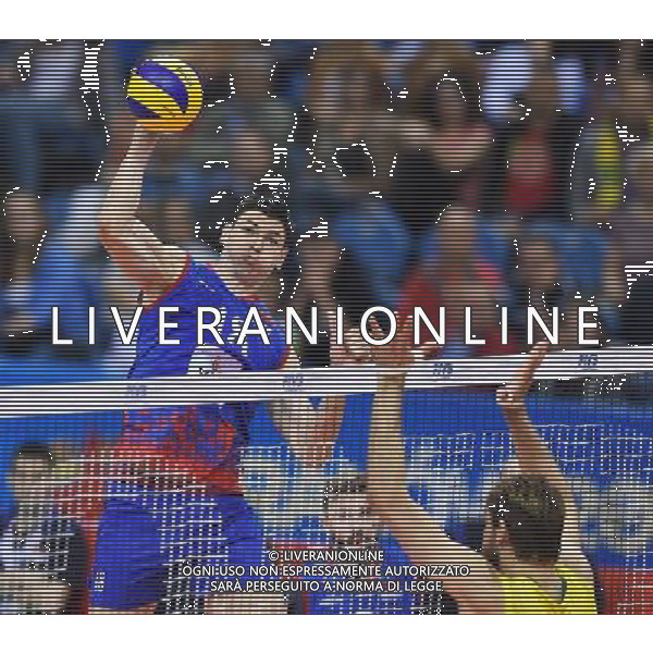 2016.07.17 Krakow Siatkowka mezczyzn Liga Swiatowa 2016 Finaly final Serbia - Brazylia N/z Marko Podrascanin (SRB) Foto Lukasz Laskowski / PressFocus 2016.07.17 Krakow Men Volleyball World League Finals final game Serbia vs Brazil Marko Podrascanin (SRB) Credit: Lukasz Laskowski / PressFocus / NEWSPIX.PL --- Newspix.pl/ AGENZIA ALDO LIVERANI SAS - ITALY ONLY - EDITORIAL USE ONLY- SERBIA - BRASILE Volley Men World League 2016 - FINAL SIX (FINALE ) CRACOVIA POLONIA 17/07/2016