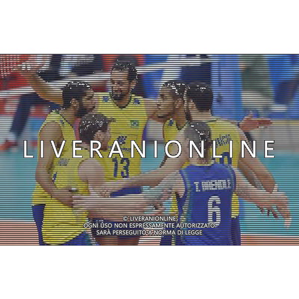 2016.07.17 Krakow Siatkowka mezczyzn Liga Swiatowa 2016 Finaly final Serbia - Brazylia N/z Bruno Mossa Rezende (BRA) Wallace De Souza (BRA) Mauricio Souza (BRA) Ricardo Lucarelli Santos De Souza (BRA) Foto Lukasz Laskowski / PressFocus 2016.07.17 Krakow Men Volleyball World League Finals final game Serbia vs Brazil Bruno Mossa Rezende (BRA) Wallace De Souza (BRA) Mauricio Souza (BRA) Ricardo Lucarelli Santos De Souza (BRA) Credit: Lukasz Laskowski / PressFocus / NEWSPIX.PL --- Newspix.pl/ AGENZIA ALDO LIVERANI SAS - ITALY ONLY - EDITORIAL USE ONLY- SERBIA - BRASILE Volley Men World League 2016 - FINAL SIX (FINALE ) CRACOVIA POLONIA 17/07/2016