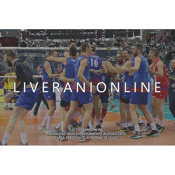17.07.2016 KRAKOW TAURON ARENA UL. LEMA 7 ( POLAND ) SIATKOWKA MEZCZYZN ( MEN\'S VOLLEYBALL ) FINAL LIGI SWIATOWEJ 2016 - FINAL SIX ( FIVB WORLD LEAGUE FINALS KRAKOW 2016 ) MECZ FINALOWY SERBIA - BRAZYLIA ( FINALS GAME 1-2 PLACES GAME SERBIA - BRAZIL) NZ RADOSC ZWYCIESTWO SERBIA FOTO JAKUB PIASECKI / CYFRASPORT / NEWSPIX.PL --- Newspix.pl/ AGENZIA ALDO LIVERANI SAS - ITALY ONLY - EDITORIAL USE ONLY- SERBIA - BRASILE Volley Men World League 2016 - FINAL SIX (FINALE ) CRACOVIA POLONIA 17/07/2016
