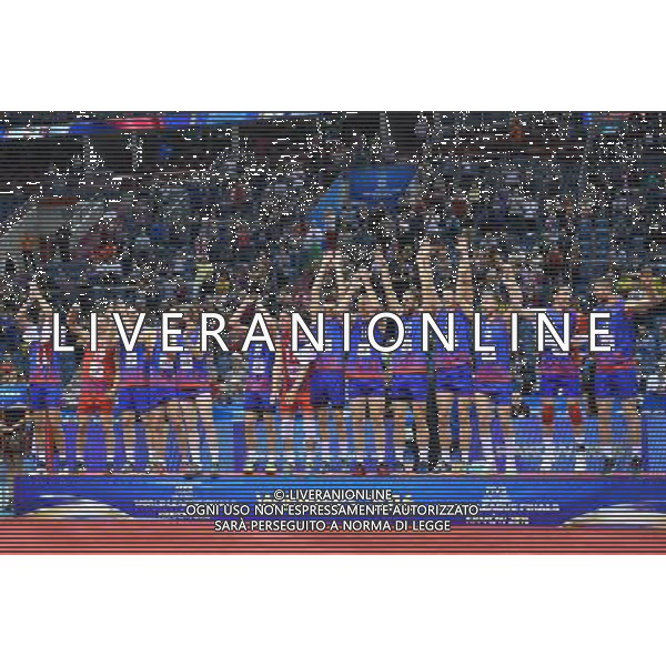 2016.07.17 Krakow Siatkowka mezczyzn Liga Swiatowa 2016 Finaly final Serbia - Brazylia N/z Dragan Stankovic (SRB) medal ceremony team Serbia Foto Lukasz Laskowski / PressFocus 2016.07.17 Men Volleyball World League Finals final game Serbia vs Brazil Dragan Stankovic (SRB) medal ceremony team Serbia Credit: Lukasz Laskowski / PressFocus / NEWSPIX.PL --- Newspix.pl/ AGENZIA ALDO LIVERANI SAS - ITALY ONLY - EDITORIAL USE ONLY- SERBIA - BRASILE Volley Men World League 2016 - FINAL SIX (FINALE ) CRACOVIA POLONIA 17/07/2016