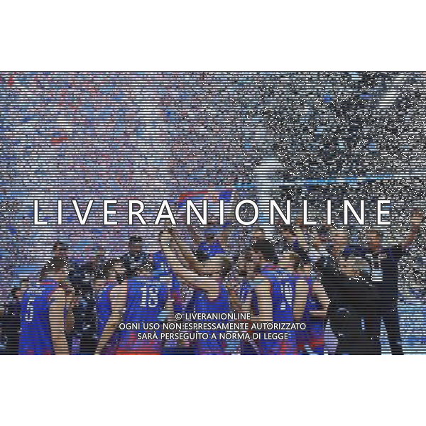 2016.07.17 Krakow Siatkowka mezczyzn Liga Swiatowa 2016 Finaly final Serbia - Brazylia N/z Dragan Stankovic (SRB) medal ceremony team Serbia Foto Lukasz Laskowski / PressFocus 2016.07.17 Men Volleyball World League Finals final game Serbia vs Brazil Dragan Stankovic (SRB) medal ceremony team Serbia Credit: Lukasz Laskowski / PressFocus / NEWSPIX.PL --- Newspix.pl/ AGENZIA ALDO LIVERANI SAS - ITALY ONLY - EDITORIAL USE ONLY- SERBIA - BRASILE Volley Men World League 2016 - FINAL SIX (FINALE ) CRACOVIA POLONIA 17/07/2016