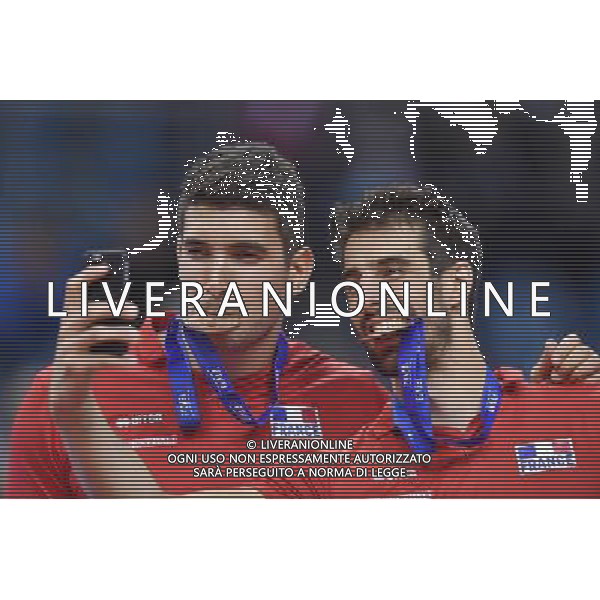 2016.07.17 Krakow Siatkowka mezczyzn Liga Swiatowa 2016 Finaly final Serbia - Brazylia N/z medal ceremony team France Nicolas Le Goff (FRA) Foto Lukasz Laskowski / PressFocus 2016.07.17 Men Volleyball World League Finals final game Serbia vs Brazil medal ceremony team France Nicolas Le Goff (FRA) Credit: Lukasz Laskowski / PressFocus / NEWSPIX.PL --- Newspix.pl/ AGENZIA ALDO LIVERANI SAS - ITALY ONLY - EDITORIAL USE ONLY- SERBIA - BRASILE Volley Men World League 2016 - FINAL SIX (FINALE ) CRACOVIA POLONIA 17/07/2016