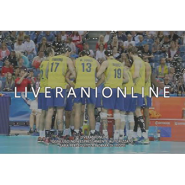 2016.07.17 KRAKOW - TAURON ARENA LIGA SWIATOWA SIATKOWKA FINAL SERBIA - BRAZYLIA NZ BRAZYLIA FOT LUKASZ WIESZALA / FOKUSMEDIA / NEWSPIX.PL --- Newspix.pl --- Newspix.pl/ AGENZIA ALDO LIVERANI SAS - ITALY ONLY - EDITORIAL USE ONLY- SERBIA - BRASILE Volley Men World League 2016 - FINAL SIX (FINALE ) CRACOVIA POLONIA 17/07/2016