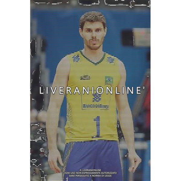2016.07.17 KRAKOW - TAURON ARENA LIGA SWIATOWA SIATKOWKA FINAL SERBIA - BRAZYLIA NZ / FOT LUKASZ WIESZALA / FOKUSMEDIA / NEWSPIX.PL --- Newspix.pl --- Newspix.pl/ AGENZIA ALDO LIVERANI SAS - ITALY ONLY - EDITORIAL USE ONLY- SERBIA - BRASILE Volley Men World League 2016 - FINAL SIX (FINALE ) CRACOVIA POLONIA 17/07/2016