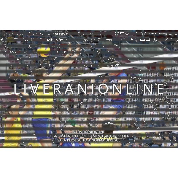 2016.07.17 KRAKOW - TAURON ARENA LIGA SWIATOWA SIATKOWKA FINAL SERBIA - BRAZYLIA NZ TIAGO BRENDLE BRAZYLIA\ FOT LUKASZ WIESZALA / FOKUSMEDIA / NEWSPIX.PL --- Newspix.pl --- Newspix.pl/ AGENZIA ALDO LIVERANI SAS - ITALY ONLY - EDITORIAL USE ONLY- SERBIA - BRASILE Volley Men World League 2016 - FINAL SIX (FINALE ) CRACOVIA POLONIA 17/07/2016
