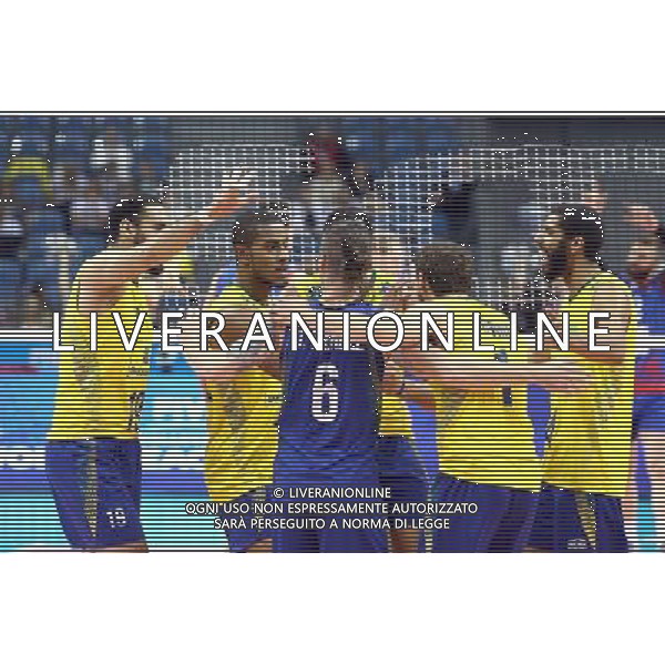 2016.07.17 KRAKOW - TAURON ARENA LIGA SWIATOWA SIATKOWKA FINAL SERBIA - BRAZYLIA NZ SERBIA FOT LUKASZ WIESZALA / FOKUSMEDIA / NEWSPIX.PL --- Newspix.pl --- Newspix.pl/ AGENZIA ALDO LIVERANI SAS - ITALY ONLY - EDITORIAL USE ONLY- SERBIA - BRASILE Volley Men World League 2016 - FINAL SIX (FINALE ) CRACOVIA POLONIA 17/07/2016