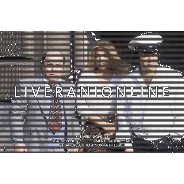 Mara Venier, pseudonimo di Mara Povoleri, attrice e conduttrice televisiva italiana. - Retrospettiva nella foto con Lino Banfi e Jerry Cala\' nel 1983 © Archivio / AGENZIA ALDO LIVERANI SAS