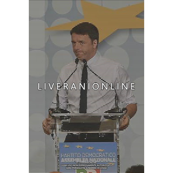 Assemblea Nazionale Partito Democratico - Roma 23.07.2016 - Hotel Parco dei Principi - nella foto: Matteo Renzi durante il suo intervento / Ph.Corradetti - AG ALDO LIVERANI SAS/ AGENZIA ALDO LIVERANI SAS