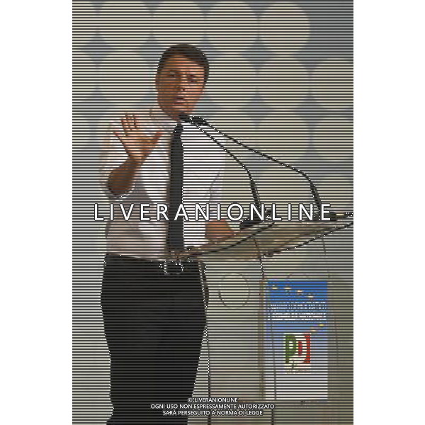 Assemblea Nazionale Partito Democratico - Roma 23.07.2016 - Hotel Parco dei Principi - nella foto: Matteo Renzi durante il suo intervento / Ph.Corradetti - AG ALDO LIVERANI SAS/ AGENZIA ALDO LIVERANI SAS