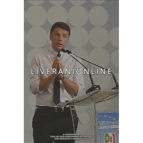 Assemblea Nazionale Partito Democratico - Roma 23.07.2016 - Hotel Parco dei Principi - nella foto: Matteo Renzi durante il suo intervento / Ph.Corradetti - AG ALDO LIVERANI SAS/ AGENZIA ALDO LIVERANI SAS