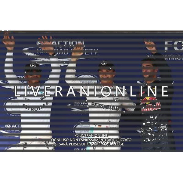 Pole for Nico Rosberg (GER) Mercedes AMG Petronas F1 W07, 2nd for Lewis Hamilton (GBR) Mercedes AMG F1 W07 and 3rd for Daniel Ricciardo (AUS) Red Bull Racing RB12. 23.07.2016. Formula 1 World Championship, Rd 11, Hungarian Grand Prix, Budapest, Hungary, Qualifying Day. 
