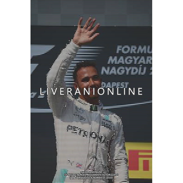 1st place Lewis Hamilton (GBR) Mercedes AMG F1 W07 . 24.07.2016. Formula 1 World Championship, Rd 11, Hungarian Grand Prix, Budapest, Hungary, Race Day. /AGENZIA ALDO LIVERANI Sas - ITALY ONLY EDITORIAL USE ONLY - GP F1 Ungheria Gara