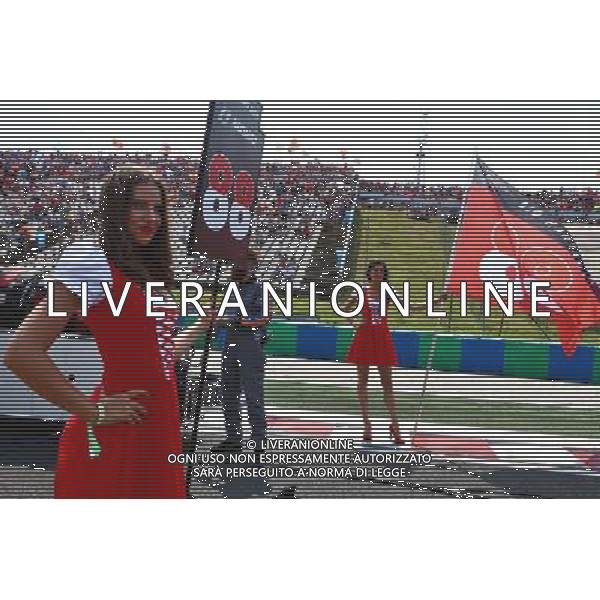 Grid girl. 24.07.2016. Formula 1 World Championship, Rd 11, Hungarian Grand Prix, Budapest, Hungary, Race Day. /AGENZIA ALDO LIVERANI Sas - ITALY ONLY EDITORIAL USE ONLY - GP F1 Ungheria Gara
