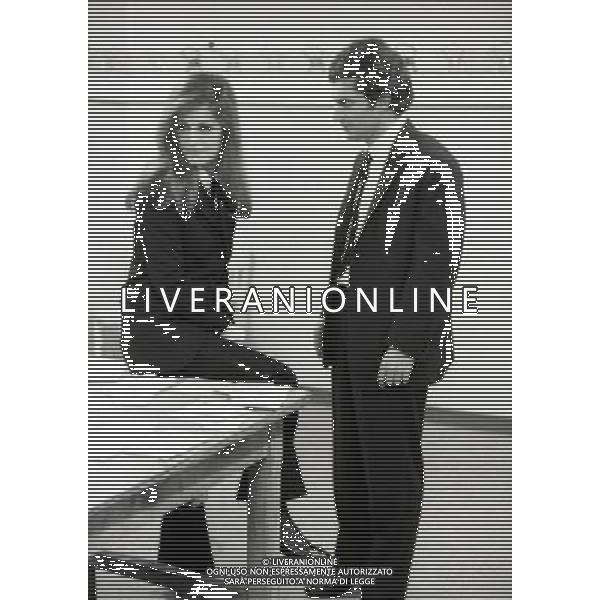 Dalida, pseudonimo di Iolanda Cristina Gigliotti cantante e attrice franco-italiana - Retrospettiva nella foto con Luigi Tenco a Sanremo nel 1967 © archivio / AGENZIA ALDO LIVERANI SAS