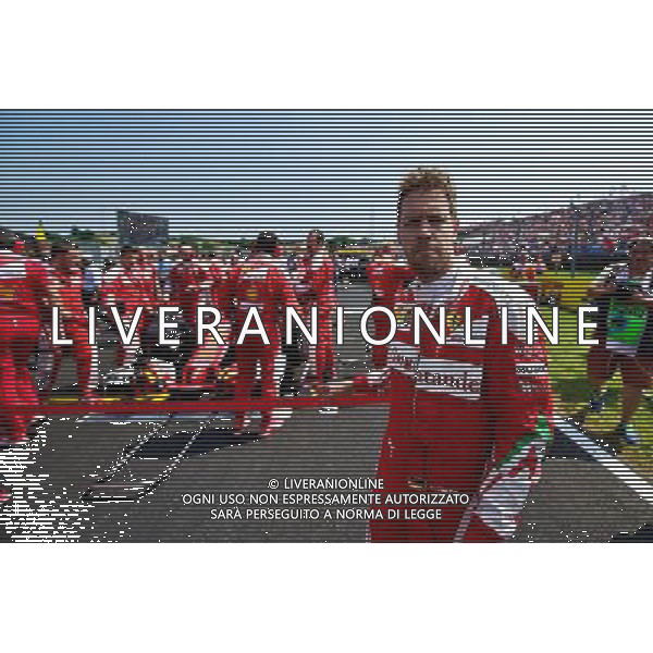 Sebastian Vettel (GER) Ferrari on the grid. 24.07.2016. Formula 1 World Championship, Rd 11, Hungarian Grand Prix, Budapest, Hungary, Race Day. ag aldo liverani sas onlyitaly