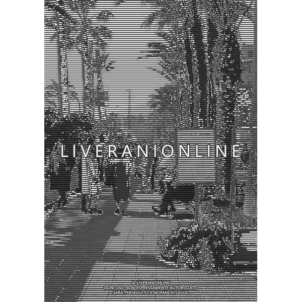 Festival di Sanremo del 1967 - Retrospettiva nella foto il lungomare © archivio / AGENZIA ALDO LIVERANI SAS