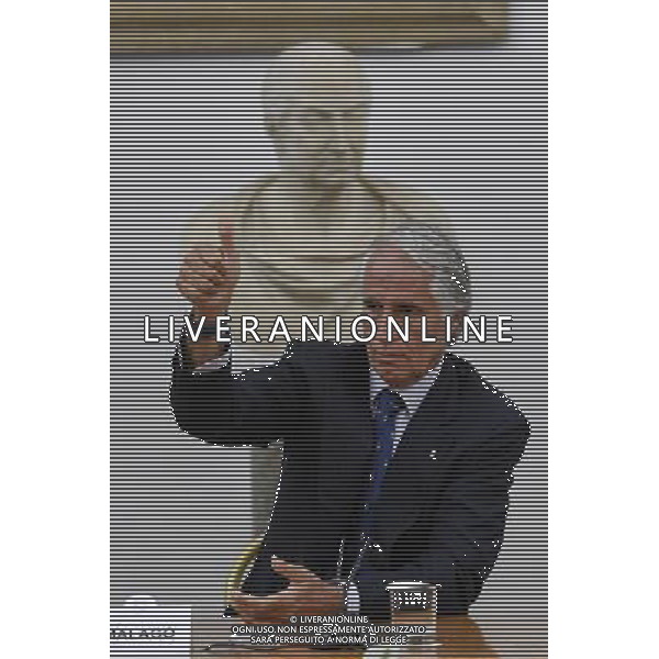 Il vicesindaco Daniele Frongia incontra una rappresentanza degli atleti romani che parteciperanno alle prossime Olimpiadi a Rio - Roma 25.07.2016 - Campidoglio - Sala Protomoteca - nella foto: Giovanni Malago\' / Ph.Corradetti - AG ALDO LIVERANI SAS / AGENZIA ALDO LIVERANI SAS