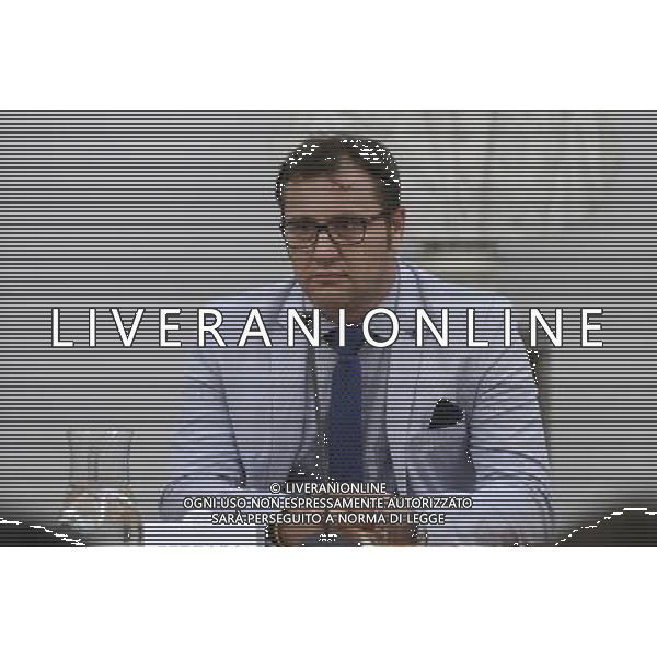 Il vicesindaco Daniele Frongia incontra una rappresentanza degli atleti romani che parteciperanno alle prossime Olimpiadi a Rio - Roma 25.07.2016 - Campidoglio - Sala Protomoteca - nella foto: Paolo Ferrara capogruppo del M5S / Ph.Corradetti - AG ALDO LIVERANI SAS / AGENZIA ALDO LIVERANI SAS