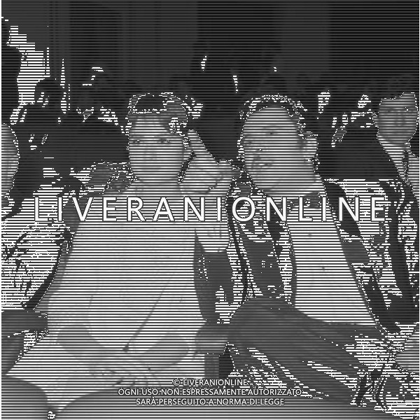 Cantanti Festival di Sanremo 1966 - Retrospettiva nella foto Gigliola Cinquetti e Domenico Modugno ( vincitori ) Â© Archivio / AGENZIA ALDO LIVERANI SAS