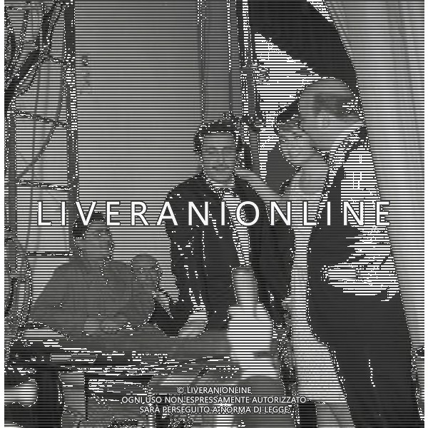 Cantanti Festival di Sanremo 1966 - Retrospettiva nella foto Gigliola Cinquetti e Domenico Modugno ( vincitori ) Â© Archivio / AGENZIA ALDO LIVERANI SAS