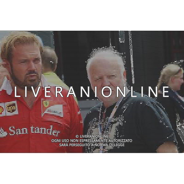 (L to R): Gino Rosato (CDN) Ferrari with Norbert Vettel (GER). 28.07.2016. Formula 1 World Championship, Rd 12, German Grand Prix, Hockenheim, Germany, Preparation Day. AG ALDO LIVERANI SAS ONLY ITALY