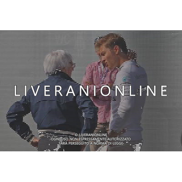 (L to R): Bernie Ecclestone (GBR) with Nico Rosberg (GER) Mercedes AMG F1. 29.07.2016. Formula 1 World Championship, Rd 12, German Grand Prix, Hockenheim, Germany, Practice Day. AG ALDO LIVERANI SAS ONLY ITALY