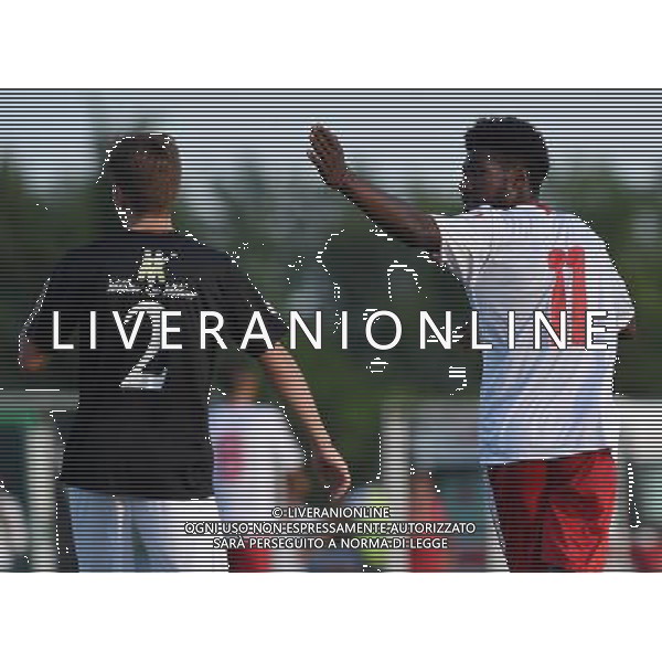 Coppa Italia TIM Cup 2016/2017 Primo Turno Campodarsego (PD) - 30.07.2016 Campodarsego-Maceratese Nella Foto:kouko zinon risponde ai cori dei tifosi /Ph.Vitez-Ag. Aldo Liverani