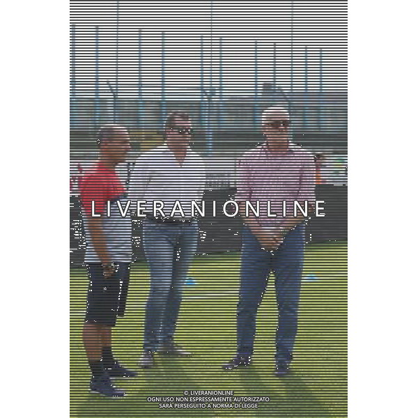 Antonio Filippini e presidente Renzo Cavagna, singoli Lumezzane ,Lumezzane 30 luglio 2016. AG ALDO LIVERANI SAS