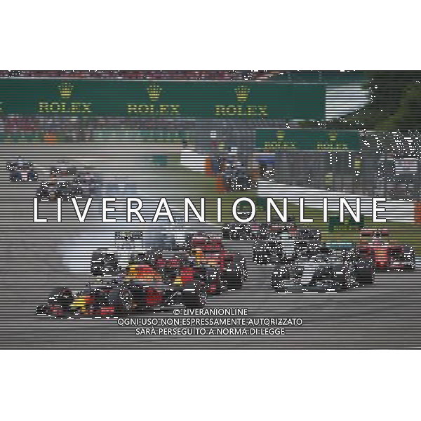 Max Verstappen (NLD) Red Bull Racing RB12 at the start of the race. 31.07.2016. Formula 1 World Championship, Rd 12, German Grand Prix, Hockenheim, Germany, Race Day. AG ALDO LIVERANI SAS ONLY ITALY