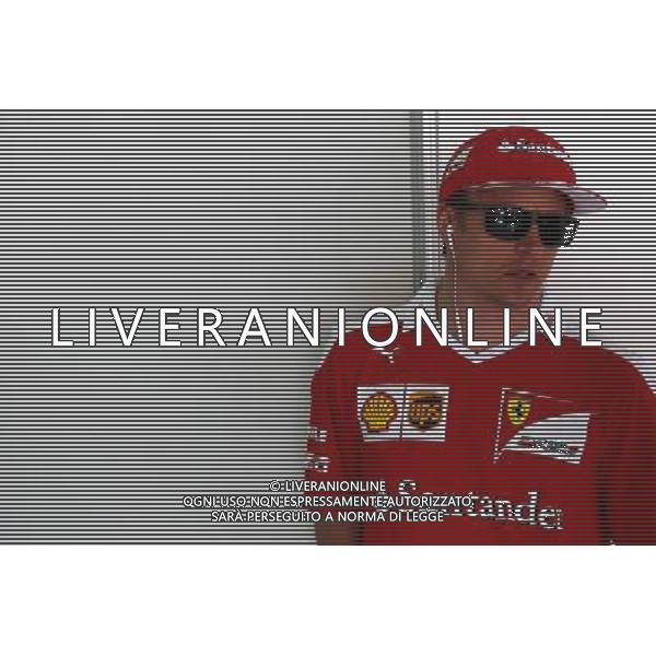 Kimi Raikkonen (FIN) Ferrari on the drivers parade. 31.07.2016. Formula 1 World Championship, Rd 12, German Grand Prix, Hockenheim, Germany, Race Day. AG ALDO LIVERANI SAS ONLY ITALY