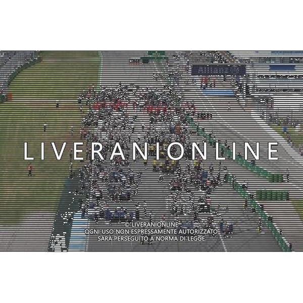 The grid before the start of the race. 31.07.2016. Formula 1 World Championship, Rd 12, German Grand Prix, Hockenheim, Germany, Race Day. AG ALDO LIVERANI SAS ONLY ITALY
