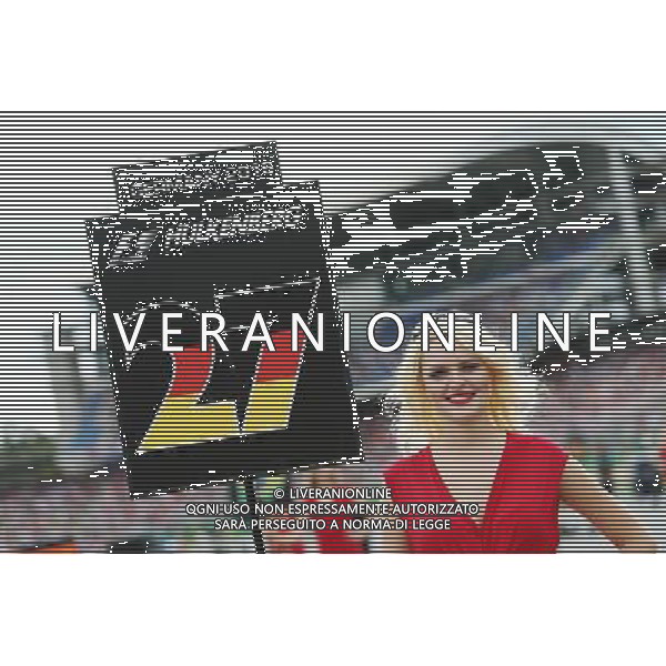 Grid girl for Nico Hulkenberg (GER) Sahara Force India F1. 31.07.2016. Formula 1 World Championship, Rd 12, German Grand Prix, Hockenheim, Germany, Race Day. AG ALDO LIVERANI SAS ONLY ITALY
