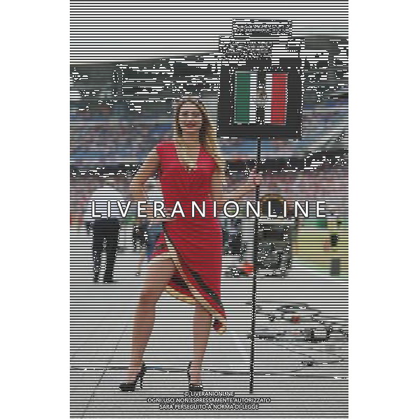 Grid girl for Sergio Perez (MEX) Sahara Force India F1. 31.07.2016. Formula 1 World Championship, Rd 12, German Grand Prix, Hockenheim, Germany, Race Day. AG ALDO LIVERANI SAS ONLY ITALY