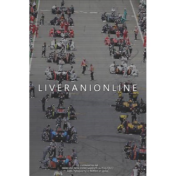 The grid before the start of the race. 31.07.2016. Formula 1 World Championship, Rd 12, German Grand Prix, Hockenheim, Germany, Race Day. AG ALDO LIVERANI SAS ONLY ITALY