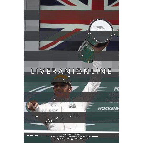 1st place Lewis Hamilton (GBR) Mercedes AMG F1 W07 . 31.07.2016. Formula 1 World Championship, Rd 12, German Grand Prix, Hockenheim, Germany, Race Day. AG ALDO LIVERANI SAS ONLY ITALY