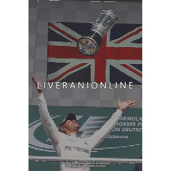 1st place Lewis Hamilton (GBR) Mercedes AMG F1 W07 . 31.07.2016. Formula 1 World Championship, Rd 12, German Grand Prix, Hockenheim, Germany, Race Day. AG ALDO LIVERANI SAS ONLY ITALY