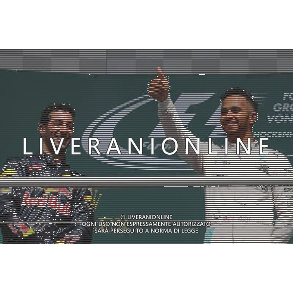 2nd place Daniel Ricciardo (AUS) Red Bull Racing RB12 and 1st place Lewis Hamilton (GBR) Mercedes AMG F1 W07 . 31.07.2016. Formula 1 World Championship, Rd 12, German Grand Prix, Hockenheim, Germany, Race Day. AG ALDO LIVERANI SAS ONLY ITALY