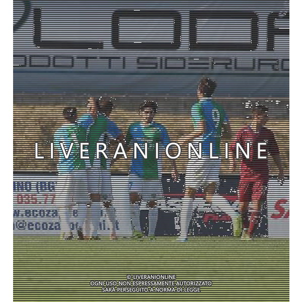 esultanza 1-1 ,Feralpisalo-Reggiana partita coppa italia,salo 31 luglio 2016.Ph Fotolive, Simone Venezia e Filippo Venezia/AGENZIA ALDO LIVERANI SAS FeralpiSalo\' - Reggiana Coppa Italia Tim Cup 31 luglio 2016 
