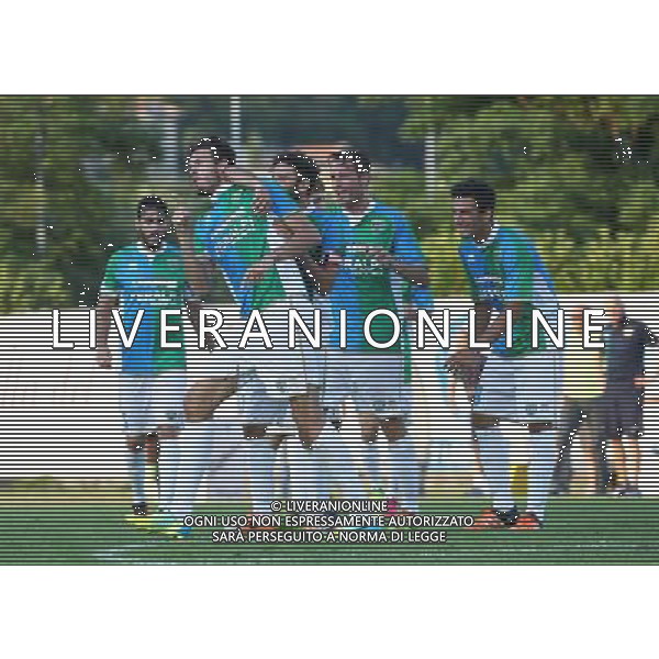 NiccolÃ² Romero esultanza ,Feralpisalo-Reggiana partita coppa italia,salo 31 luglio 2016.Ph Fotolive, Simone Venezia e Filippo Venezia/AGENZIA ALDO LIVERANI SAS FeralpiSalo\' - Reggiana Coppa Italia Tim Cup 31 luglio 2016 
