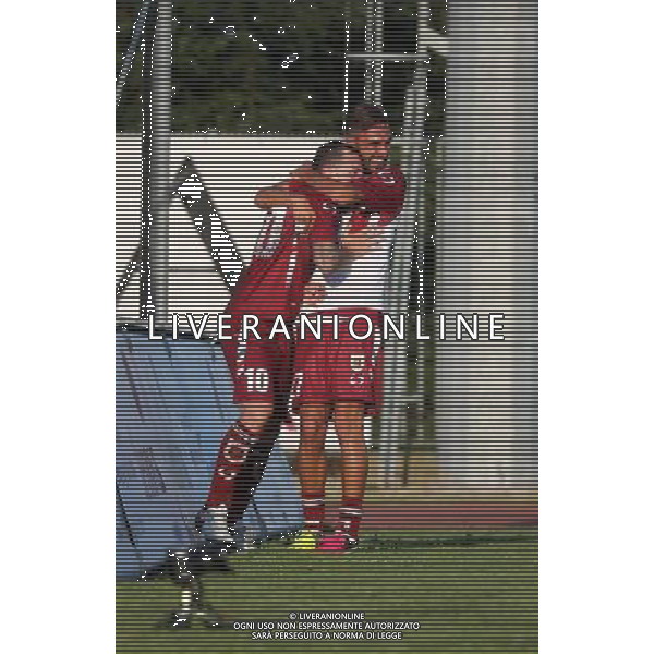 esultanza gol 1-2 , Feralpisalo Reggaina coppa Italia, Salo 31 luglio 2016. Ph Fotolive Filippo Venezia/AGENZIA ALDO LIVERANI SAS FeralpiSalo\' - Reggiana Coppa Italia Tim Cup 31 luglio 2016 