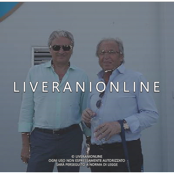 presidente Pasini e Ds Olli ,Feralpisalo-Reggiana partita coppa italia,salo 31 luglio 2016.Ph Fotolive, Simone Venezia e Filippo Venezia/AGENZIA ALDO LIVERANI SAS FeralpiSalo\' - Reggiana Coppa Italia Tim Cup 31 luglio 2016 