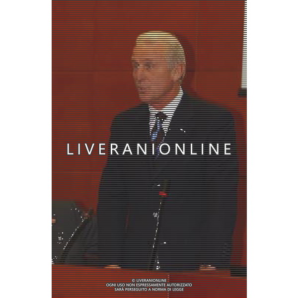 MILANO, 20-05-03 DFP/MARCO DE PONTI PRESENTAZIONE LIBRO GIAMPIERO BONIPERTI: NELLA FOTO GIOVANNI TRAPATTONI AG ALDO LIVERANI SAS